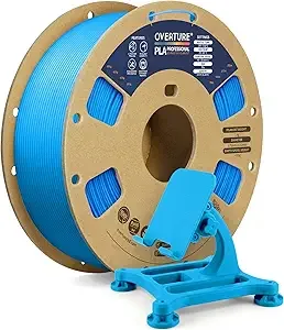 Overture OVERTURE PLA Plus (PLA+) Filament, Stronger & More Durable, Professional Toughness 3D Printer Filament 1kg (2.2lbs), High Precision +/-, Tangle-Free (Digital Blue)