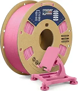 Overture OVERTURE PLA Plus (PLA+) Filament, Stronger & More Durable, Professional Toughness 3D Printer Filament 1kg (2.2lbs), High Precision +/-, Tangle-Free (Pink)