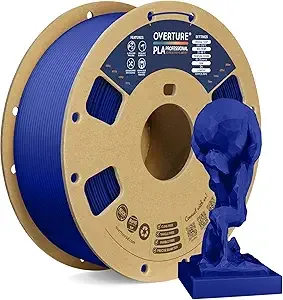 Overture OVERTURE PLA Plus (PLA+) Filament, Stronger & More Durable, Professional Toughness 3D Printer Filament 1kg (2.2lbs), High Precision +/-, Tangle-Free (Dark Blue)