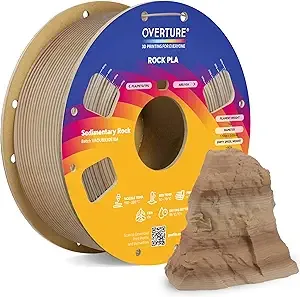 Overture OVERTURE Rock PLA Filament, Marble PLA 3D Printer Filament 1kg Spool (2.2lbs), Dimensional Accuracy +/-, Fit Most FDM Printer (Sedimentary Rock)