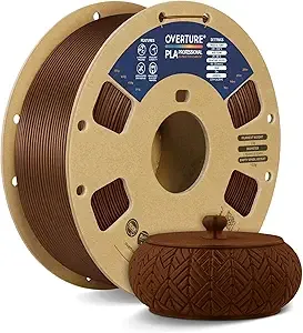 Overture OVERTURE PLA Plus (PLA+) Filament, Stronger & More Durable, Professional Toughness 3D Printer Filament 1kg (2.2lbs), High Precision +/-, Tangle-Free (Bronze)