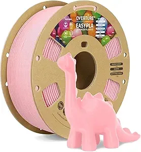 Overture OVERTURE Easy PLA 3D Printer Filament, 1kg PLA Cardboard Spool (2.2lbs), Dimensional Accuracy +/-, Fit Most FDM Printer (Easy Pink)