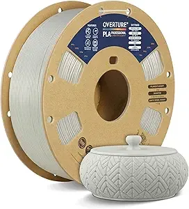 Overture OVERTURE PLA Plus (PLA+) Filament, Stronger & More Durable, Professional Toughness 3D Printer Filament 1kg (2.2lbs), High Precision +/-, Tangle-Free (Champaign)