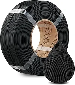 Overture OVERTURE High Speed Refill PLA Filament, 1kg Black