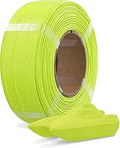 Overture OVERTURE Refill PETG Spoolless 3D Printer Filament, 1kg (2.2lb) Refilament for Bambu Lab Reusable Spool, Accuracy +/-, Fit Most FDM 3D Printers(Grass Green)