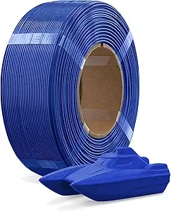 Overture OVERTURE Refill PETG Spoolless 3D Printer Filament, 1kg (2.2lb) Refilament for Bambu Lab Reusable Spool, Accuracy +/-, Fit Most FDM 3D Printers(Blue)