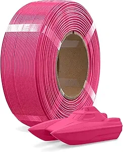 Overture OVERTURE Refill PETG Spoolless 3D Printer Filament, 1kg (2.2lb) Refilament for Bambu Lab Reusable Spool, Accuracy +/-, Fit Most FDM 3D Printers(Magenta)