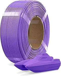 Overture OVERTURE Refill PETG Spoolless 3D Printer Filament, 1kg (2.2lb) Refilament for Bambu Lab Reusable Spool, Accuracy +/-, Fit Most FDM 3D Printers(Purple)