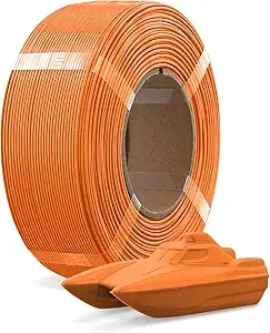 Overture OVERTURE Refill PETG Spoolless 3D Printer Filament, 1kg (2.2lb) Refilament for Bambu Lab Reusable Spool, Accuracy +/-, Fit Most FDM 3D Printers(Orange)