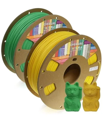 Overture OVERTURE High Speed PLA Filament, Neatly Wound 3D Printer Filament 1kg Spool (2.2lbs) Rapid PLA, Dimensional Accuracy +/-, Fit Most FDM 3D Printers (Transparent Dark Green)