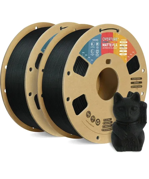 Overture Overture Matte PLA 3D Printer Filament - 2 Pack