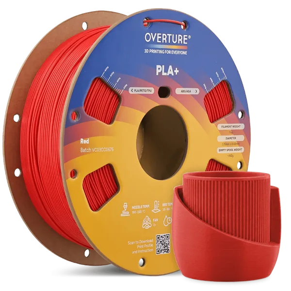 Overture PLA+ Red