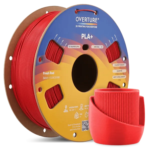 Overture PLA+ Red