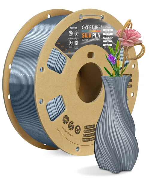 Overture PLA Silk Gray