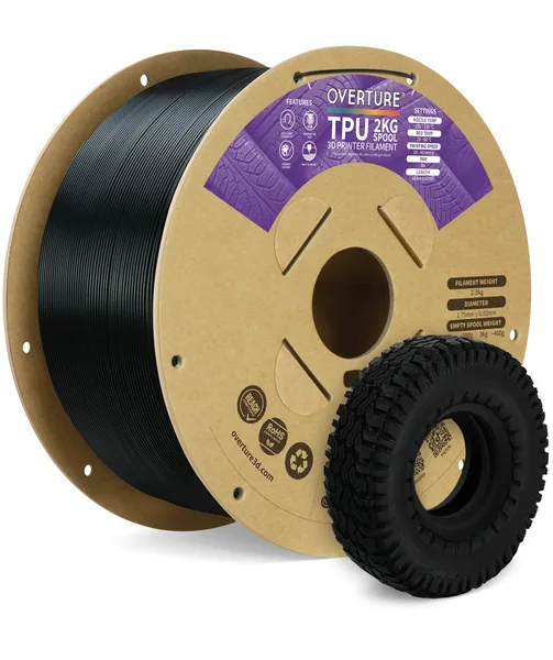 Overture Overture TPU 95A 3D Printer Filament - 2kg
