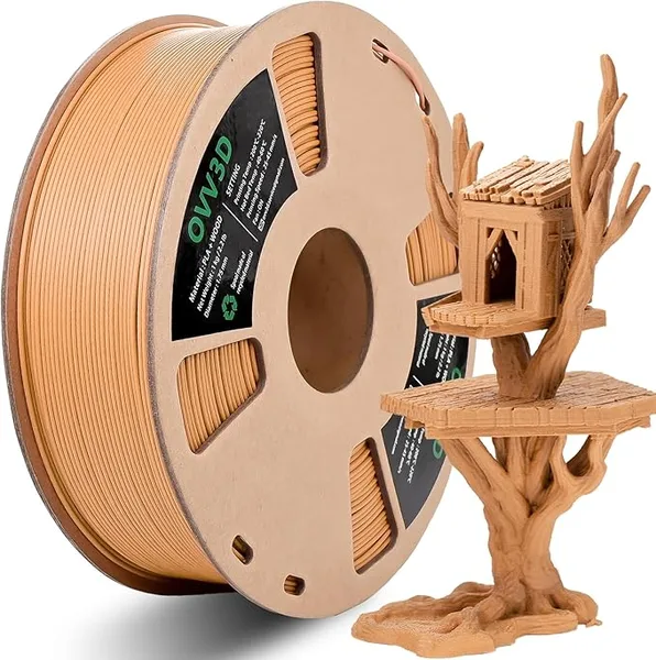 OVV3D PLA Wood Matte Yellow Teakwood