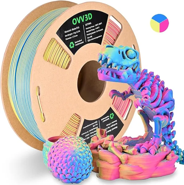 OVV3D PLA Matte Red Yellow Blue