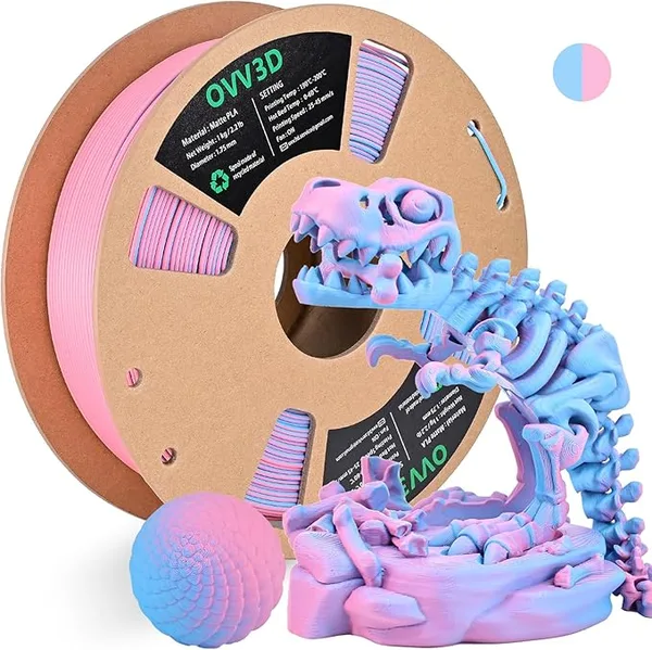 OVV3D PLA Matte Sky Blue and Pink
