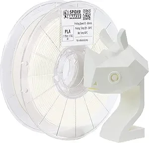 Phrozen SpiderMaker 3D Matte PLA Filament - Matte Finish with Incredible Vibrant Colors - Compatible with Bambulabs AMS - PLA, 700g, Dimensional Accuracy +/- (Paper White)