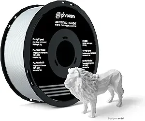 Phrozen phrozen PLA 3D Printer Filament/s High Speed Printing, Dimensional Accuracy +/-, 8 Color Choices, Easy to Use Fit Most FDM Printer, 1KG, White
