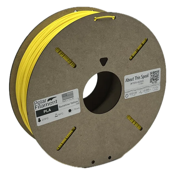 Polar Filament Sunshine Yellow PLA - 1kg