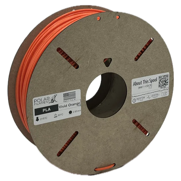 Polar Filament Vivid Orange PLA - 1kg