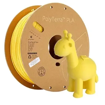 Polymaker Polymaker Matte PLA Filament Savannah Yellow 1kg 3D Printing Filament, PolyTerra 3D Printer PLA