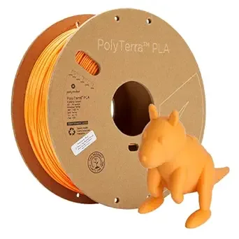 Polymaker Polymaker Matte PLA Filament Sunrise Orange 1kg 3D Printing Filament, PolyTerra 3D Printer