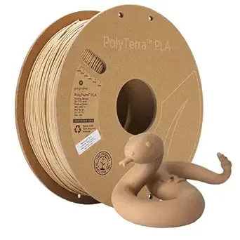 Polymaker Polymaker Matte PLA Filament Peanut 1kg 3D Printing Filament, PolyTerra 3D Printer PLA Filament