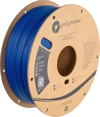 Polymaker Polymaker PLA Filament, Blue 3D Printing PLA Filament 1kg - PolyLite 3D Printer PLA Filament, Dimensional Accuracy +/-, Compatible with Most 3D Printer, Blue
