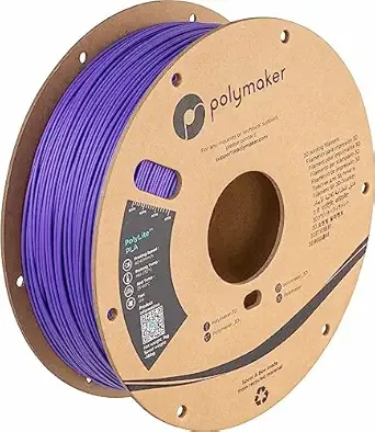 Polymaker Polymaker PLA Filament, Purple 3D Printing PLA Filament 1kg - PolyLite 3D Printer PLA Filament, Dimensional Accuracy +/-, Compatible with Most 3D Printer, Purple