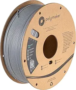 Polymaker Polymaker ABS Filament Grey, 1kg 3D Printing Filament, PolyLite ABS 3D Printer Filament, Heat Resistant, Strong & Durable, Dimensional Accuracy +/-