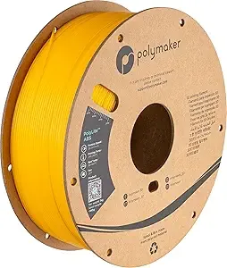Polymaker Polymaker ABS Filament Yellow, 1kg 3D Printing Filament, PolyLite ABS 3D Printer Filament, Heat Resistant, Strong & Durable, Dimensional Accuracy +/-