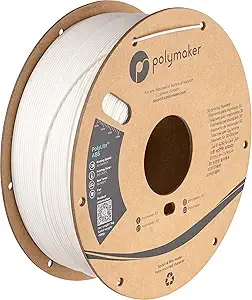 Polymaker Polymaker ABS Filament White, 3D Printer Filament Heat Resistant 1kg - PolyLite ABS 3D Printing Filament, Strong & Durable, Dimensional Accuracy +/-