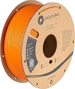 Polymaker Polymaker ABS Filament Orange, 1kg 3D Printing Filament, PolyLite ABS 3D Printer Filament, Heat Resistant, Strong & Durable, Dimensional Accuracy +/-