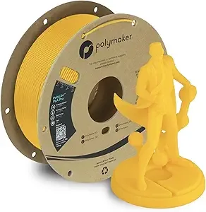 Polymaker Polymaker PLA PRO Filament 1kg, Tough & High Rigidity Yellow 3D Printing Filament, PolyLite PLA PRO High Speed, Print with Most 3D Printers