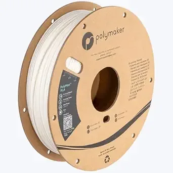 Polymaker Polymaker Polymax Tough PLA 3D Printer Filament 0.75kg White, PolyMax 3D Printing PLA Filament White, Tougher Than PLA+ 3D Filament, High Impact Strength for Functional Application