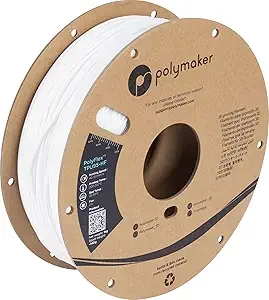 Polymaker Polymaker High Flow TPU Filament White, Shore 95A Flexible Filament 1.75mm1kg - PolyFlex TPU95-HF 3D Printing TPU Filament Soft Flexible Filament