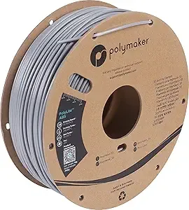 Polymaker Polymaker ABS Filament Grey, 1kg 3D Printing Filament, PolyLite ABS 3D Printer Filament, Heat Resistant, Strong & Durable, Dimensional Accuracy +/-