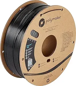 Polymaker POLYMAKER ABS Filament Black, 1kg, High Heat & Impact Resistant, UV-Stable, Moisture-Free, Cardboard Spool