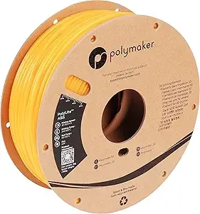Polymaker Polymaker ABS Filament Yellow, 1kg 3D Printing Filament, PolyLite ABS 3D Printer Filament, Heat Resistant, Strong & Durable, Dimensional Accuracy +/-