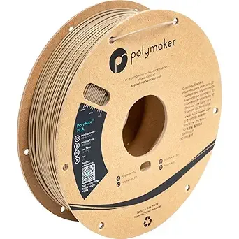Polymaker Polymaker Polymax Tough PLA 3D Printer Filament 0.75kg FDE Beige, PolyMax 3D Printing PLA Filament FDE Beige, Tougher Than PLA+ 3D Filament, High Impact Strength for Functional Application