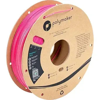 Polymaker Polymaker Polymax Tough PLA 3D Printer Filament 0.75kg Pink, PolyMax 3D Printing PLA Filament Pink, Tougher Than PLA+ 3D Filament, High Impact Strength for Functional Application