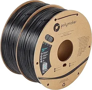 Polymaker Polymaker ASA Filament Black*2, 2kg ASA 3D Printing Filament, Heat & Weather Resistant - ASA 3D Printer Filament Perfect for Printing Outdoor Functional Parts