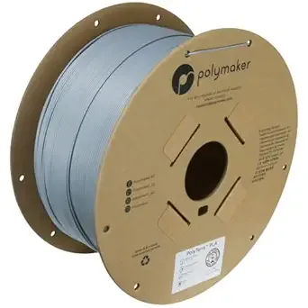 Polymaker Polymaker Matte PLA Filament Matte Fossil Grey 3kg 3D Printing Filament, PolyTerra 3D Printer PLA Filament
