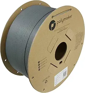 Polymaker Polymaker PA6-GF Nylon Filament 2kg Grey Glass Fiber Nylon 3D Printing Filament - PolyMide PA6-GF Warp Free 3D Printer Filament