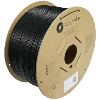 Polymaker Polymaker Polymax Tough PLA 3D Printer Filament 3kg Black, PolyMax 3D Printing PLA Filament Black, Tougher Than PLA+ 3D Filament, High Impact Strength for Functional Application