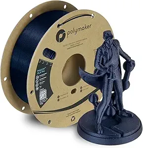 Polymaker Polymaker PLA PRO Filament 1kg, Tough & High Rigidity Metallic Blue 3D Printing Filament, PolyLite PLA PRO High Speed, Print with Most 3D Printers