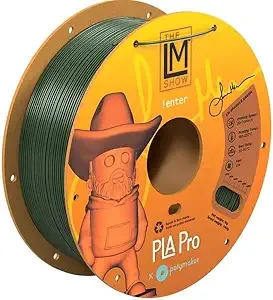 Polymaker Polymaker PLA PRO Filament 1kg, Tough & High Rigidity LM Sparkle Green 3D Printing Filament, PolyLite PLA PRO High Speed, Print with Most 3D Printers