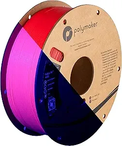 Polymaker Polymaker ABS Filament Neon Magenta, 1kg 3D Printing Filament, PolyLite ABS 3D Printer Filament, Heat Resistant, Strong & Durable, Dimensional Accuracy +/-